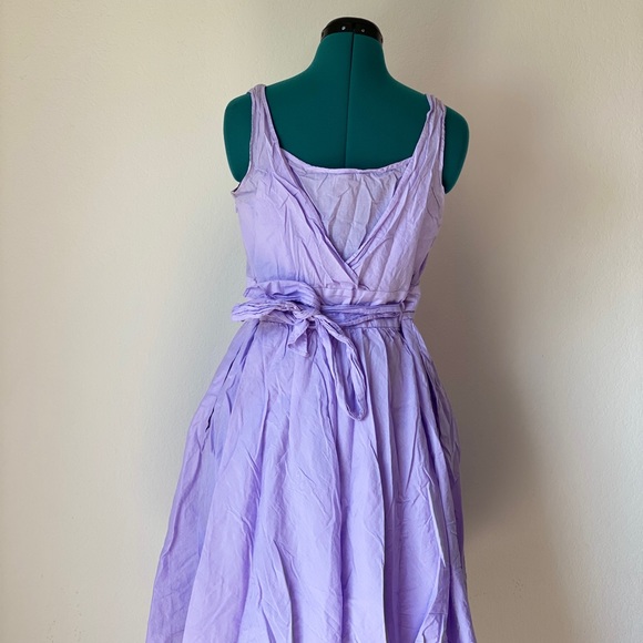 NFS lavender tea empire waist dress Size 10 - Picture 7 of 8